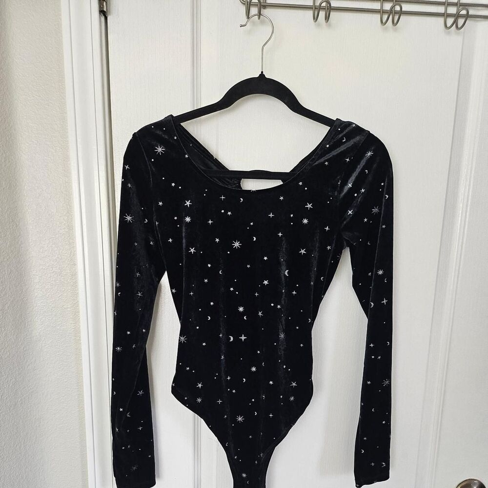 Wild-fable Women's Black Bodysuit